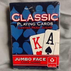 Classic Playing Cards - Bold Red, Blue, White